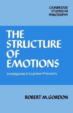 portada The Structure of Emotions Paperback: Investigations in Cognitive Philosophy (Cambridge Studies in Philosophy) (en Inglés)