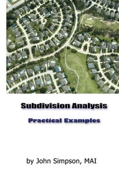 portada Subdivision Appraisal: Practical Examples and Advanced Analyses (en Inglés)