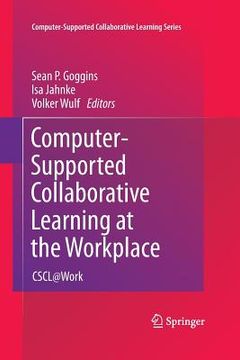 portada Computer-Supported Collaborative Learning at the Workplace: Cscl@work (en Inglés)