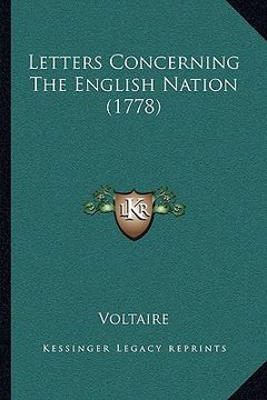portada letters concerning the english nation (1778) (in English)