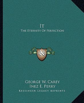 portada it: the eternity of perfection (en Inglés)