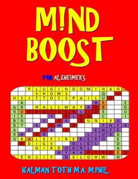 portada M!nd Boost for Alzheimer's: 132 Entertaining & Therapeutic Large Print Word Search Puzzles (in English)