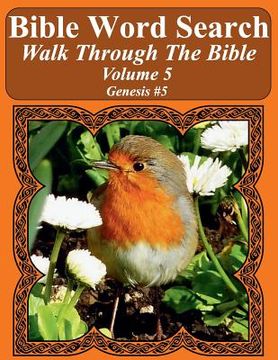 portada Bible Word Search Walk Through The Bible Volume 5: Genesis #5 Extra Large Print (in English)