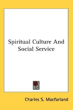 portada spiritual culture and social service (en Inglés)
