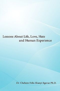 portada lessons about life, love, hate and human experience (en Inglés)