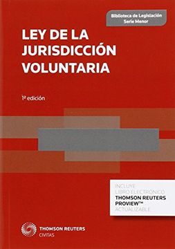 portada Ley de la jurisdicción voluntaria (Serie Menor 2016 Bib. Leg.)