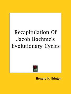 portada recapitulation of jacob boehme's evolutionary cycles (en Inglés)