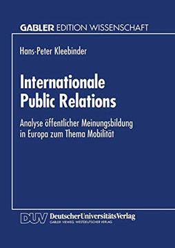portada Internationale Public Relations: Analyse Öffentlicher Meinungsbildung in Europa zum Thema Mobilität (in German)