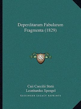portada Deperditarum Fabularum Fragmenta (1829) (en Latin)