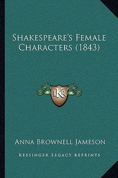 portada shakespeare's female characters (1843) (in English)