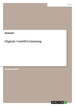 portada Digitale GmbH-Gründung (en Alemán)
