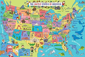 portada Usa map Kids' Floor Puzzle (in English)