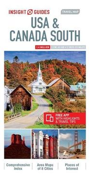 portada Insight Guides Travel map usa & Canada South (Insight Maps) (Insight Travel Maps) (en Inglés)