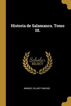 portada Historia de Salamanca. Tomo Iii.