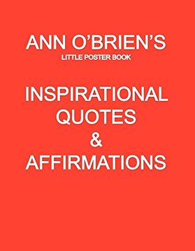 portada Ann O'brien's Inspirational Quotes and Affirmations: Little Poster Book (in English)