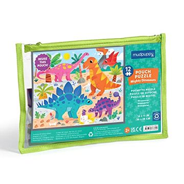 portada Mighty Dinosaurs 12 Piece Pouch Puzzle