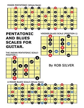portada Pentatonic and Blues Scales for Guitar: Volume 18 (Basic Scale Guides for Guitar) (en Inglés)
