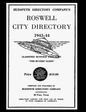 portada Roswell City Directory 1943-44