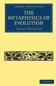 portada The Metaphysics of Evolution Paperback (Cambridge Library Collection - Darwin, Evolution and Genetics) 