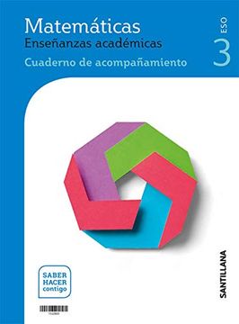 portada Matematicas Enseñanzas Academicas Serie Resuelve 3 eso Saber Hacer Contigo (in Spanish)