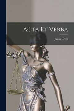 portada Acta Et Verba (en Francés)