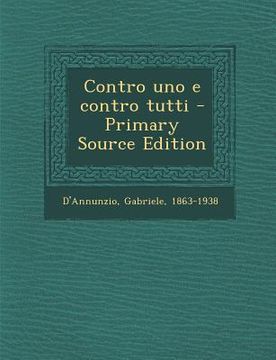 portada Contro Uno E Contro Tutti (en Italiano)