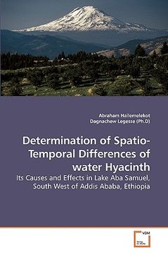 portada determination of spatio- temporal differences of water hyacinth (en Inglés)