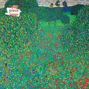 portada Adult Jigsaw Gustav Klimt: Poppy Field: 1000 Piece Jigsaw (1000-Piece Jigsaws) (en Inglés)