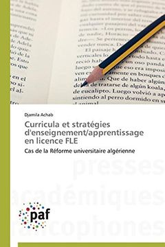 portada Curricula et stratégies d'enseignement/apprentissage en licence FLE