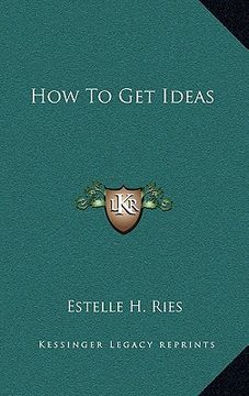 portada how to get ideas (en Inglés)