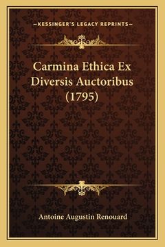 portada Carmina Ethica Ex Diversis Auctoribus (1795) (en Latin)