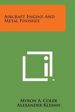 portada Aircraft Engine And Metal Finishes (en Inglés)