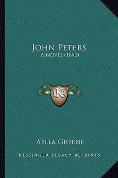 portada john peters: a novel (1890) (en Inglés)