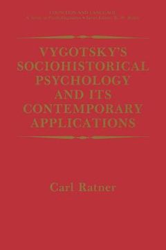 portada Vygotsky's Sociohistorical Psychology and Its Contemporary Applications (en Inglés)