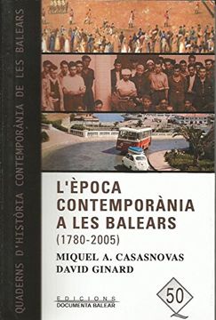 portada L'època contemporània a les Balears (1780-2005)