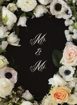 portada Mr. & Ms. Flowered Wedding Guest Book