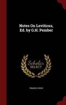 portada Notes On Leviticus, Ed. by G.H. Pember