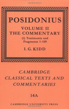 portada Posidonius: Volume 2, Commentary, Part 1 Paperback: Commentary v. 2 (Cambridge Classical Texts and Commentaries) (en Inglés)