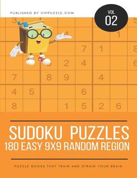 portada Sudoku Puzzles - 180 Easy 9x9 Random Region (en Inglés)