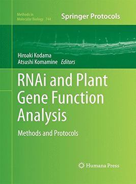 portada Rnai and Plant Gene Function Analysis: Methods and Protocols (en Inglés)