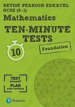 portada Revise Edexcel Gcse Maths Ten-Minute Tests Foundation Tier (Revise Edexcel Gcse Maths 2015) (en Inglés)