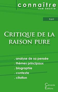 portada Fiche de Lecture Critique de la Raison Pure de Kant (Analyse Littéraire de Référence et Résumé Complet) (in French)