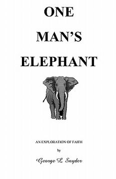 portada one man's elephant (en Inglés)