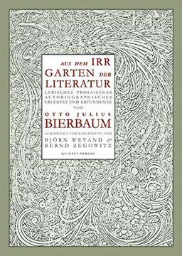 portada Aus dem Irrgarten der Literatur: Lyrisches, Prosaisches, Autobiographisches, Erlebtes und Erfundenes (en Alemán)