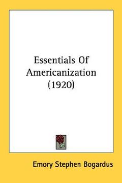 portada essentials of americanization (1920) (in English)