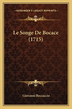 portada Le Songe De Bocace (1715) (en Francés)