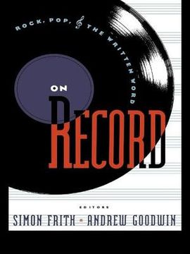 portada On Record: Rock, Pop and the Written Word (en Inglés)