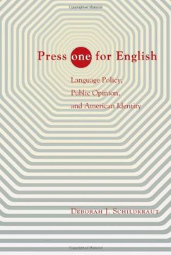 portada Press "One" for English: Language Policy, Public Opinion, and American Identity (in English)