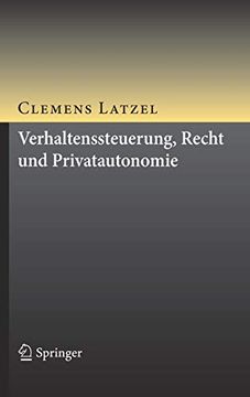 portada Verhaltenssteuerung, Recht und Privatautonomie (en Alemán)