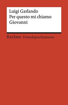 portada Reclams Universal-Bibliothek: Per Questo mi Chiamo Giovanni (in Italian)